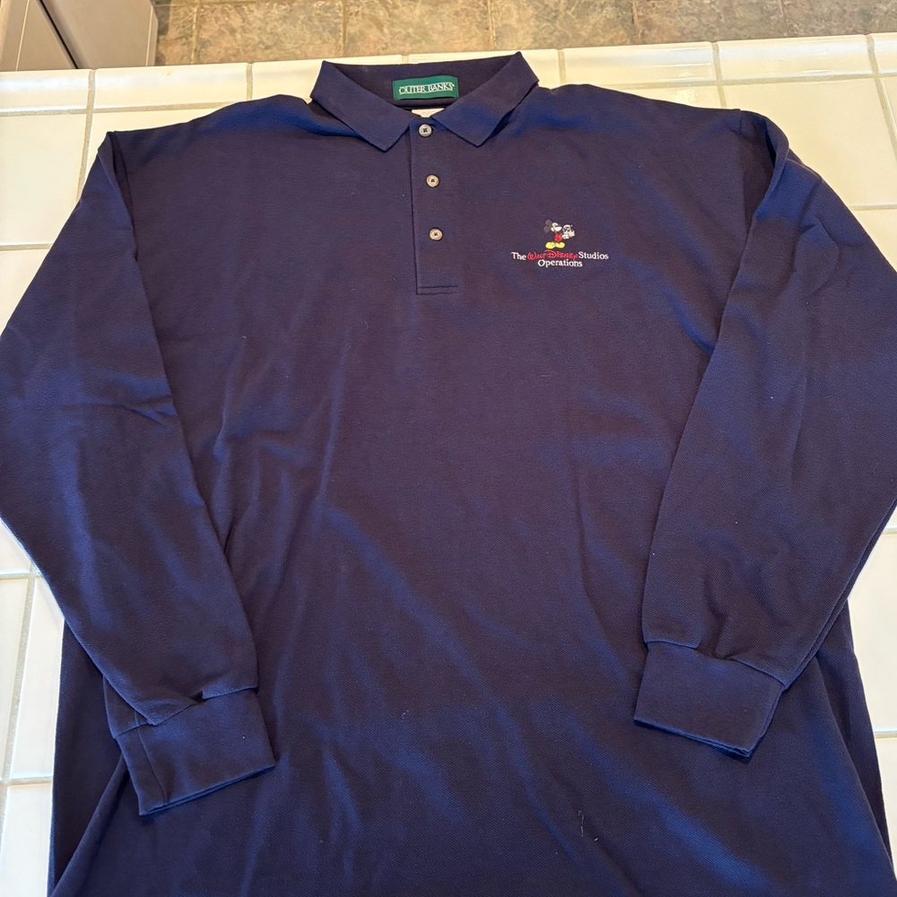Walt Disney Studios Long Sleeve Polo Shirt